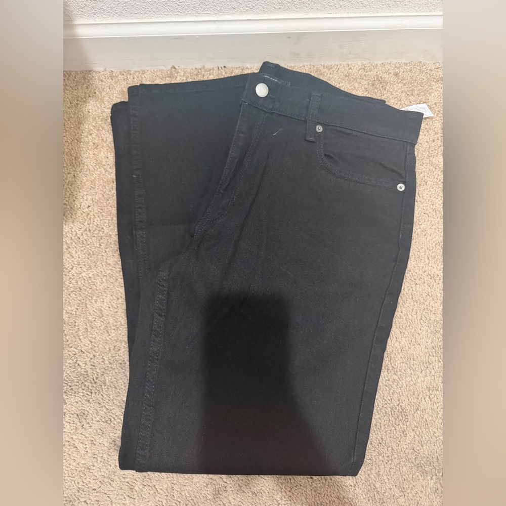 “New” Members Mark Black Stretch Denim Jeans size36x30